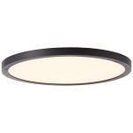 Brilliant Tuco Ceiling Light Plastic Black White 16W 2100lm - 827 Extra Warm White | 250mm
