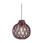 Good&Mojo Pendant Mendoza Bamboo Burgundy S | Suitable for 1x E27 