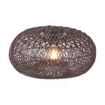 Good&Mojo Ceiling Light Arizona Rattan Burgundy S | Suitable for 1x E27 