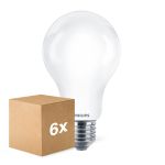 Multipack 6x Philips Corepro LED Bulb E27 Pear Frosted 17.5W 2452lm - 827 Extra Warm White | Replaces 150W
