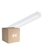 Multipack 4x Philips LED Batten CoreLine White 17W 2400lm - 865 Daylight |60cm - - Replaces 2x18W