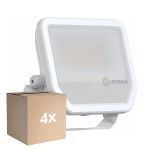 Multipack 4x Ledvance LED Floodlight Aluminium White 41W 5500lm 100D - 830 Warm White | IP66 - Symmetrical