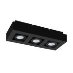 Eglo Ceiling Spot Mendoza Steel Black 14.1W 1035lm - 830 Warm White | Dimmable - Suitable for GU10
