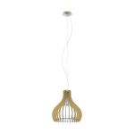 Eglo Pendant Tindori Steel Satin Nickel | IP20 - Suitable for 1x E27 