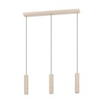 Eglo Pendant Caminia Steel Sanded 3x4.7W 3x345lm - 830 Warm White | IP20 - Incl. 3x GU10