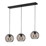 Eglo Pendant Almanzora Black, Copper | Suitable for 3x E27