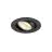 SLV New Tria 68 Spot Aluminium Black Round 7.5W 621lm 38D - 930 Warm White | Cutout 68mm -  Best Colour Rendering - Dimmable 