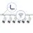 Bright Choice Complete Set 1-Phase Rail L 1,5 x 1,5 Meter White | incl. 6x Spot + GU10 2700K 3W Dimmable + End Cap, Power Connector and L -Connector