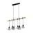 Eglo Pendant Townshend 5 Steel Wood Black | IP20 - Suitable for 6x E27 