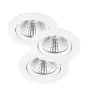 Multipack 3x Nordlux Spot Fremont Metal White 4.5W 345lm 36D - 827 Extra Warm White | 85mm - IP23- Dimmable