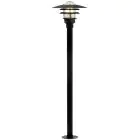 Nordlux Lønstrup 32 Pedestal Lamp Metal and Glass Black | 320mm - IP44 - Suitable for E27