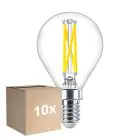 Multipack 10x Philips MASTER LED E14 Ball Filament Clear 2.5W 340lm - 922-927 Dim To Warm | Best Colour Rendering - Dimmable - Replaces 25W