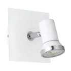 Eglo Wall Light Tamara 1 Steel White Chrome 2.8W 250lm - 830 Warm White | IP44 - Incl. 1x GU10