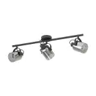 Eglo Ceiling Light Berregas Steel Black Chrome | IP20 - Suitable for 3x E27 