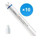 Multipack 10x Philips LED Tube T8 MASTER (EM Mains) High Output 12.5W 2100lm - 840 Cool White | 120cm - Replaces 36W